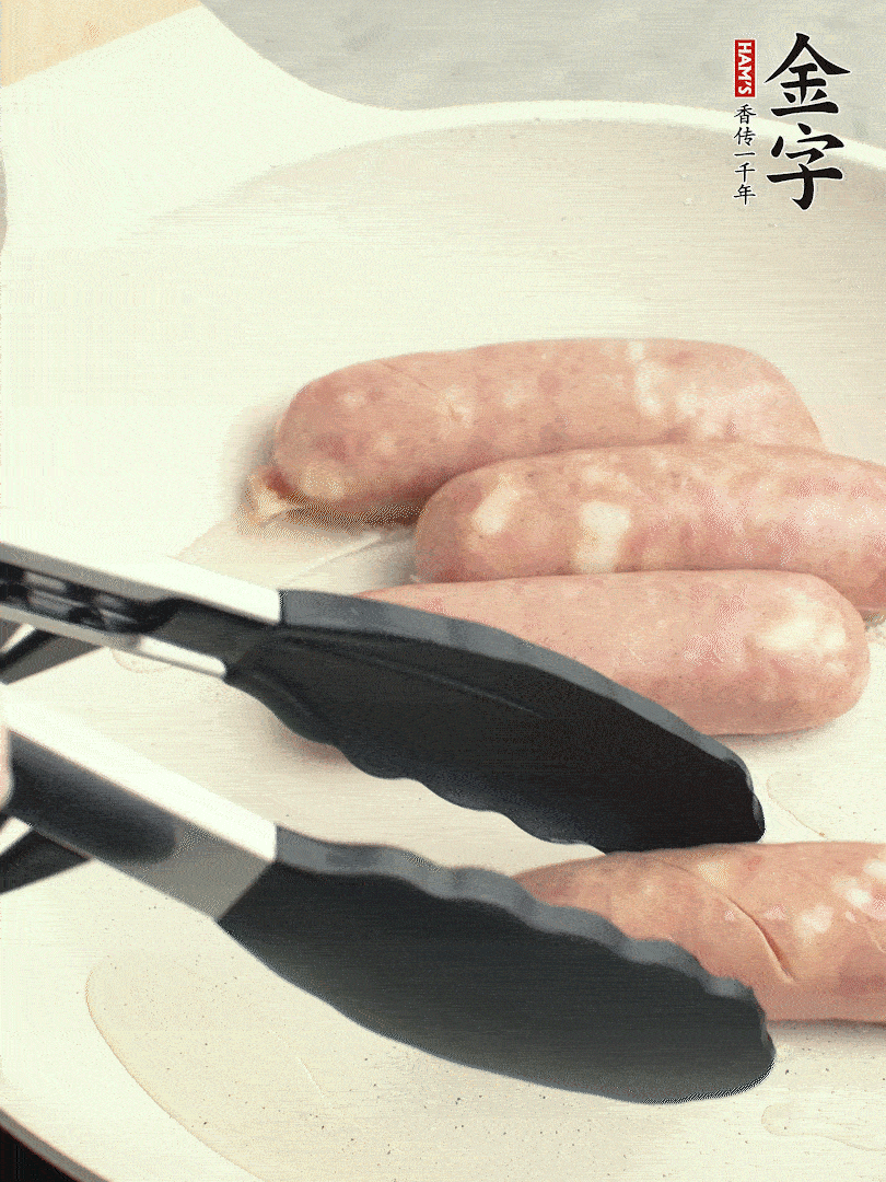 金字烤腸切花刀煎熟。